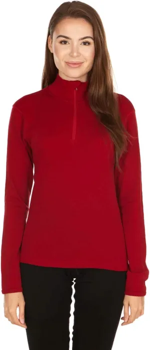 100% Merino Wool - Midweight Womens 1/4 Zip - Midlayer