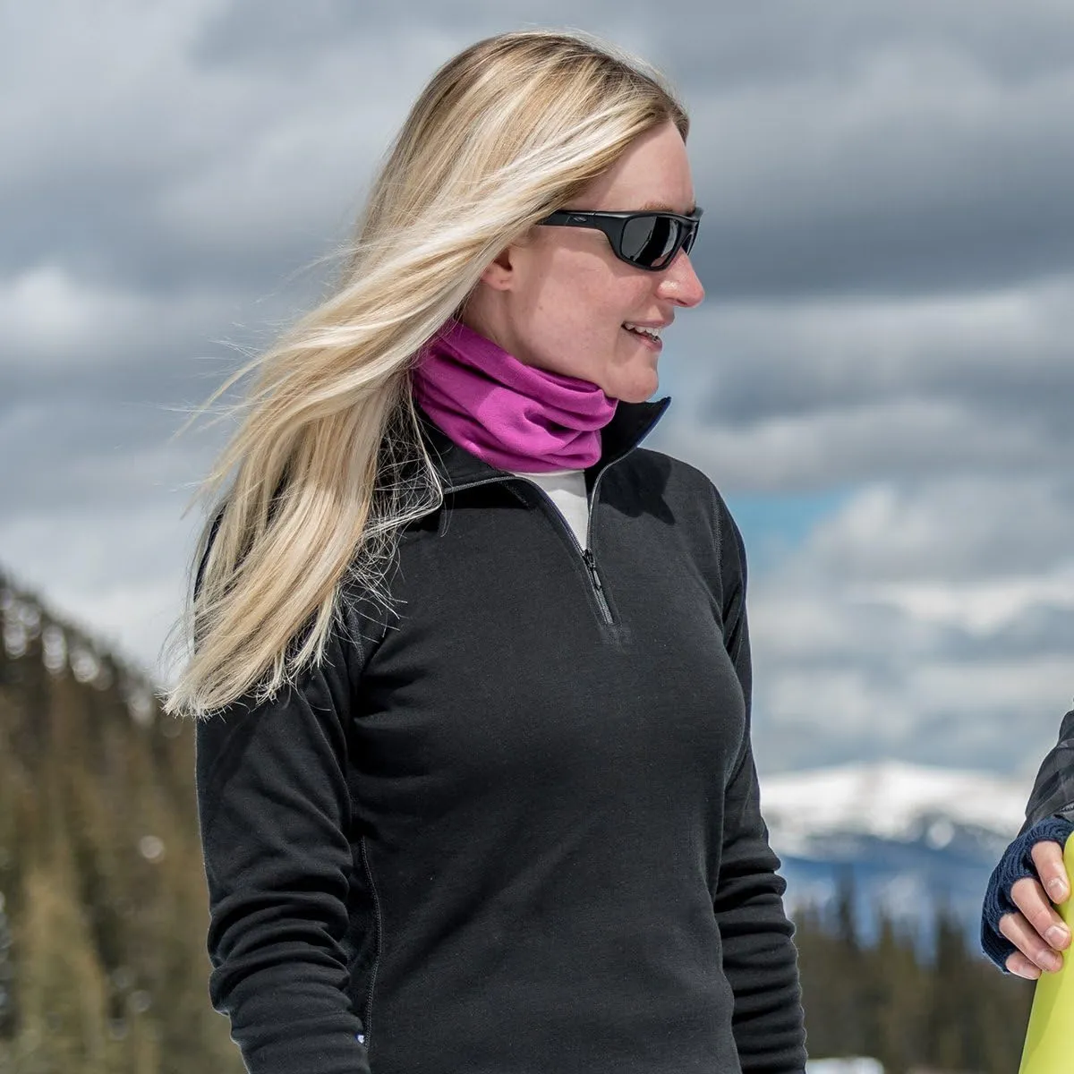 100% Merino Wool - Midweight Womens 1/4 Zip - Midlayer