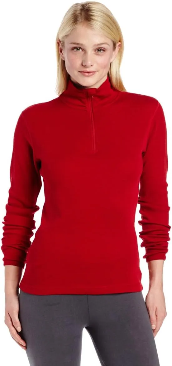 100% Merino Wool - Midweight Womens 1/4 Zip - Midlayer
