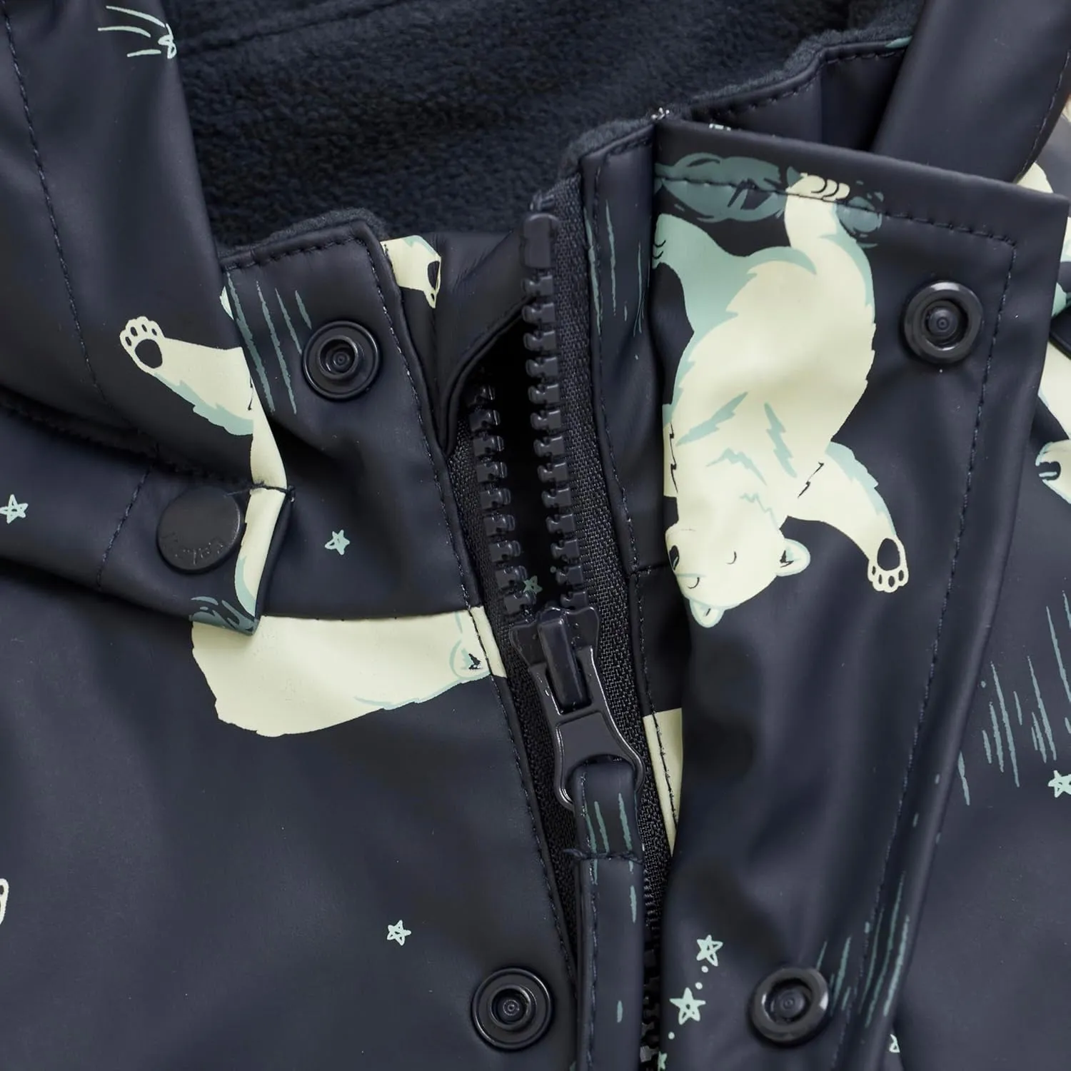 European Kids Rain and Snow Suit for Boys Girls with Detachable Hood, Waterproof Raincoat and Pants for Rain and Snow