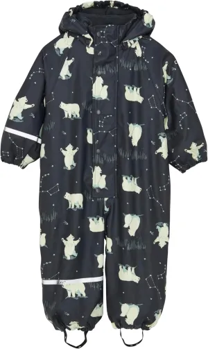 European Kids Rain and Snow Suit for Boys Girls with Detachable Hood, Waterproof Raincoat and Pants for Rain and Snow