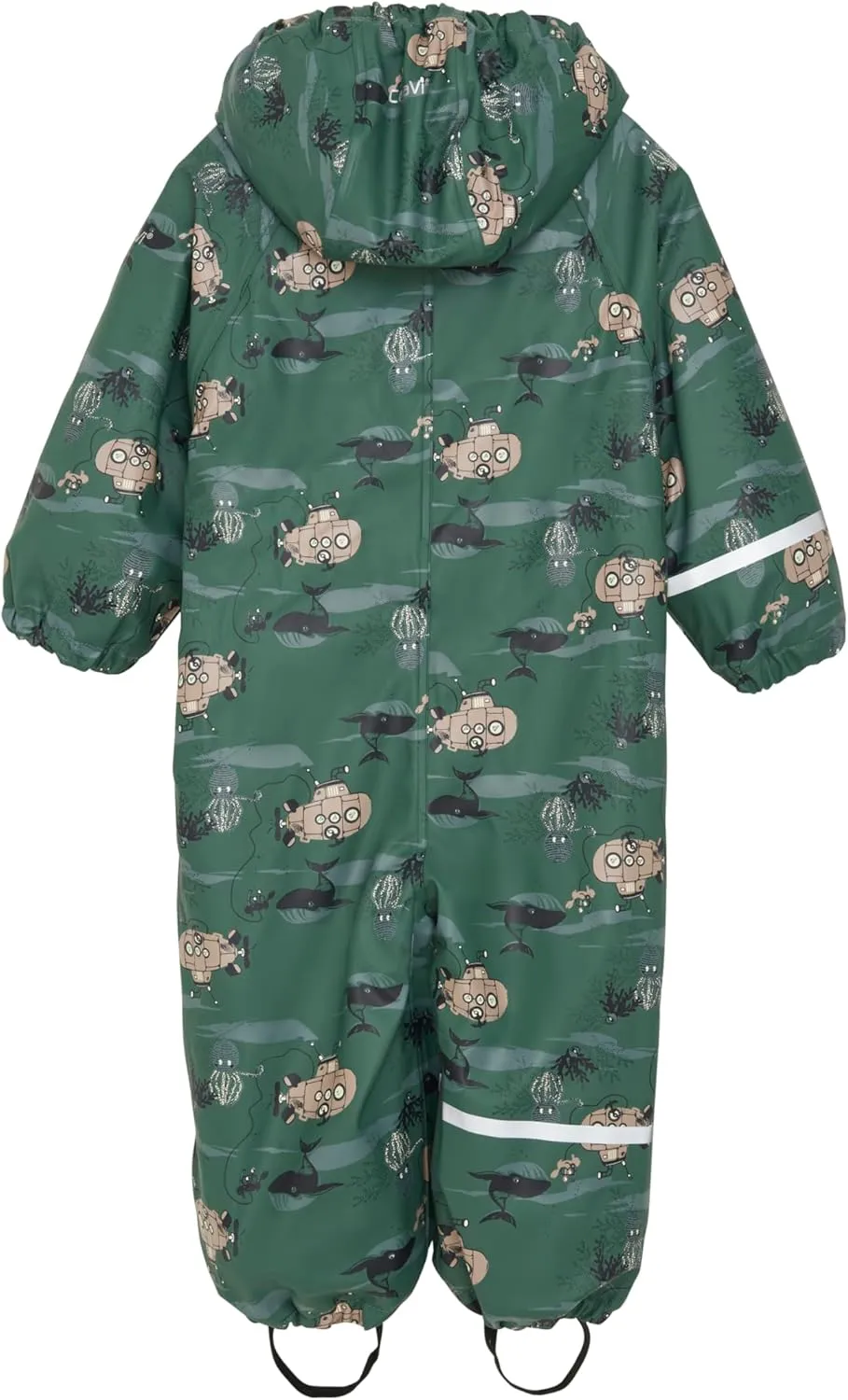 European Kids Rain and Snow Suit for Boys Girls with Detachable Hood, Waterproof Raincoat and Pants for Rain and Snow