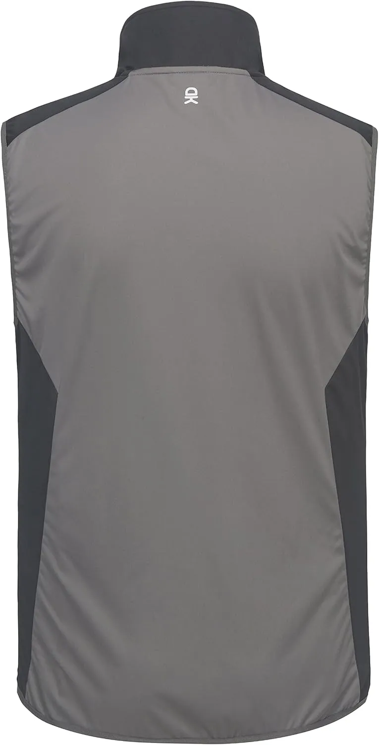 Little Donkey Andy Men's Water-resistant Outerwear Vests, Stretch Windproof Vest for Cycling, Running, Golf
