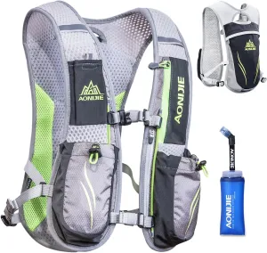 TRIWONDER Running Hydration Vest with Water Bottles Hydration Backpack Packs, Water Bladder BPA Free Leakproof for Triathlon Marathon Hiking Cycling Sport Gym Runner Water Bottles