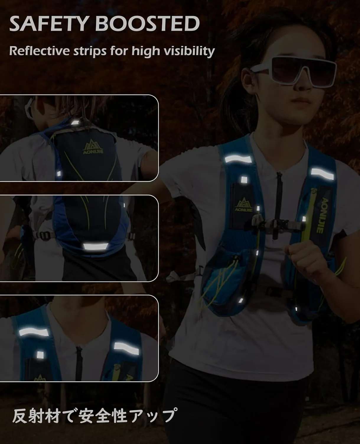 TRIWONDER Running Hydration Vest with Water Bottles Hydration Backpack Packs, Water Bladder BPA Free Leakproof for Triathlon Marathon Hiking Cycling Sport Gym Runner Water Bottles