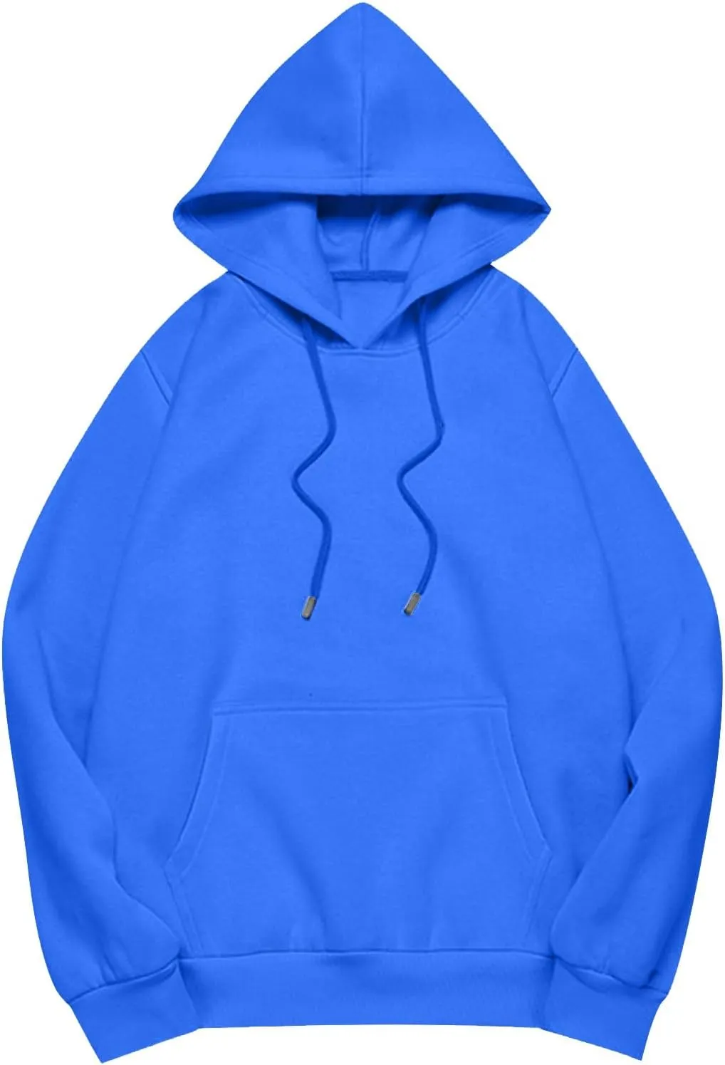 Women Plus Size Fleece Sweatshirt Drawstring Long Oversized Hoodies Trendy Drop Shoulder Y2K Hoodie Pullover w/Pocket