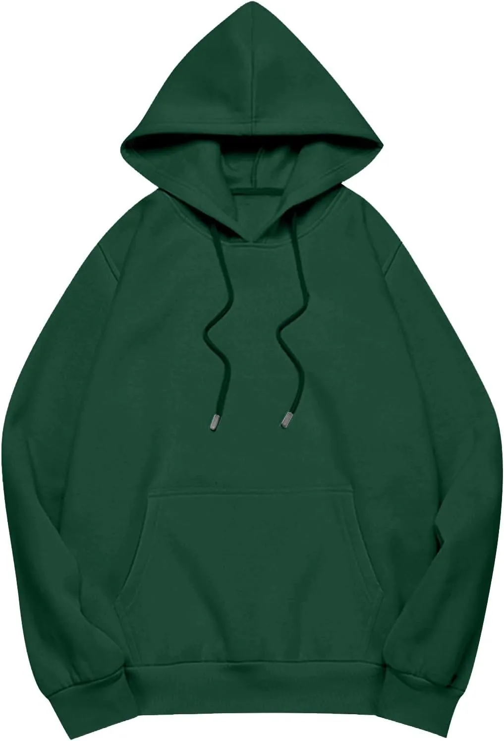 Women Plus Size Fleece Sweatshirt Drawstring Long Oversized Hoodies Trendy Drop Shoulder Y2K Hoodie Pullover w/Pocket