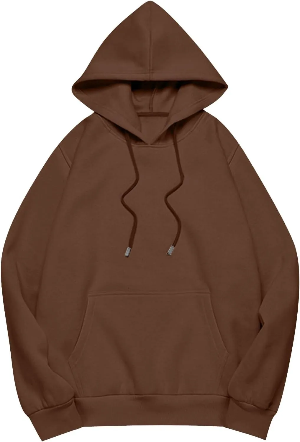 Women Plus Size Fleece Sweatshirt Drawstring Long Oversized Hoodies Trendy Drop Shoulder Y2K Hoodie Pullover w/Pocket